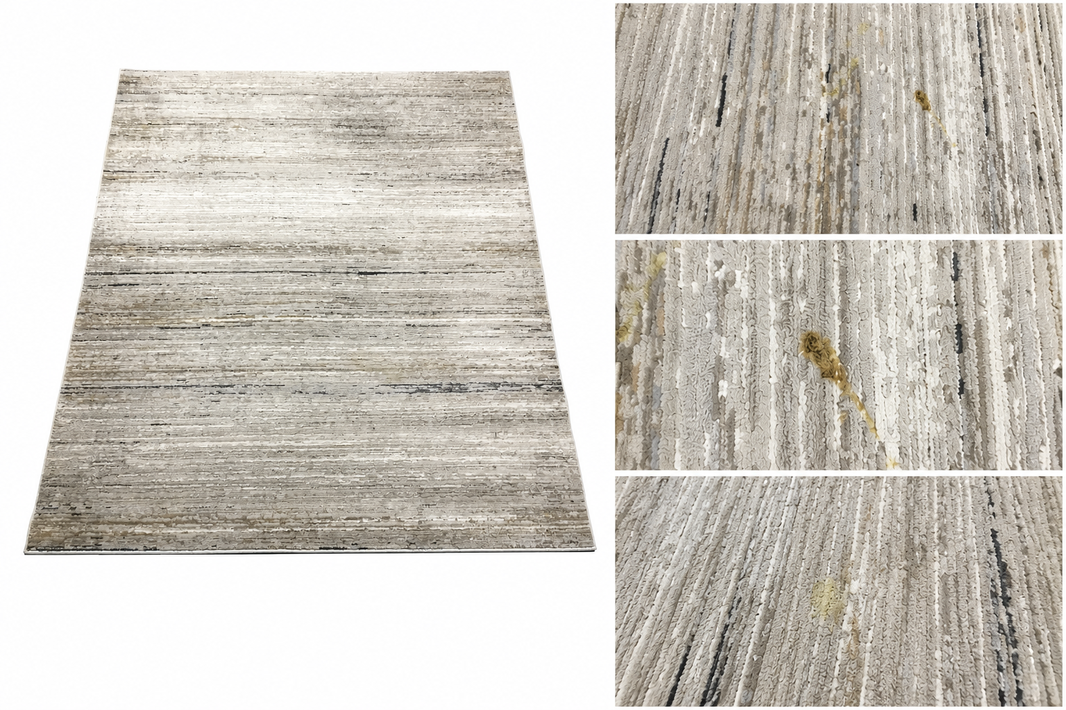 Before — Contemporary Rug — Stain & Soil Removal