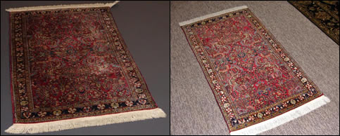 Handmade Rug - Before and After Cleaning